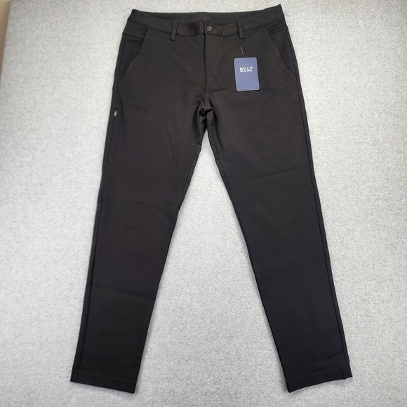 NEW BYLT Everyday Pants 2.0 Men's XL Black Straight Leg Stretch‎ Casual - Picture 1 of 8